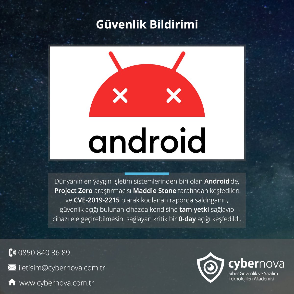 Cybernova ile güvenli kalın. 🛡️

#cyber #security #cybersecurity #cybersecuritytraining #kali #linux #socialengineering #ethicalhacking #sibergüvenlik #bilgigüvenliği #sosyalmühendislik #cybernovaltd #sızmatestleri #kurumsalsomeeğitimi #güvenliyazılımgeliştirme #hackerakademi