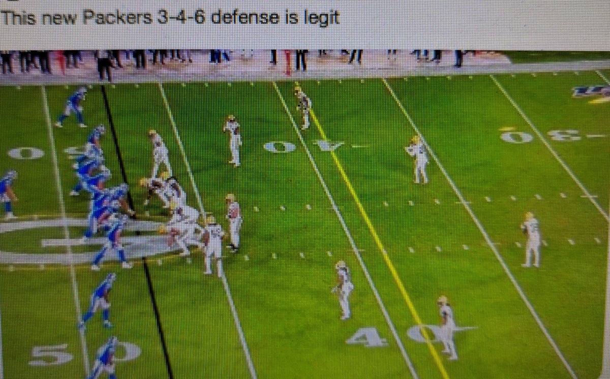 bizmike's tweet image. Hahaha the @packers new defense scheme is legit! 3-4-6! They found a loophole while 12 men on field is a penalty 13 is ok. @maxkellerman @Lions @NFL #fail oh and it wasn’t a TD #NFLisRigged #nocall