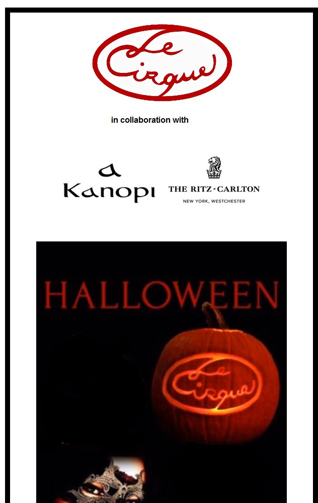 Halloween Dinner &amp; Masquerade Ball at Kanopi at the Ritz Carlton New York, White Plains bit.ly/32osite