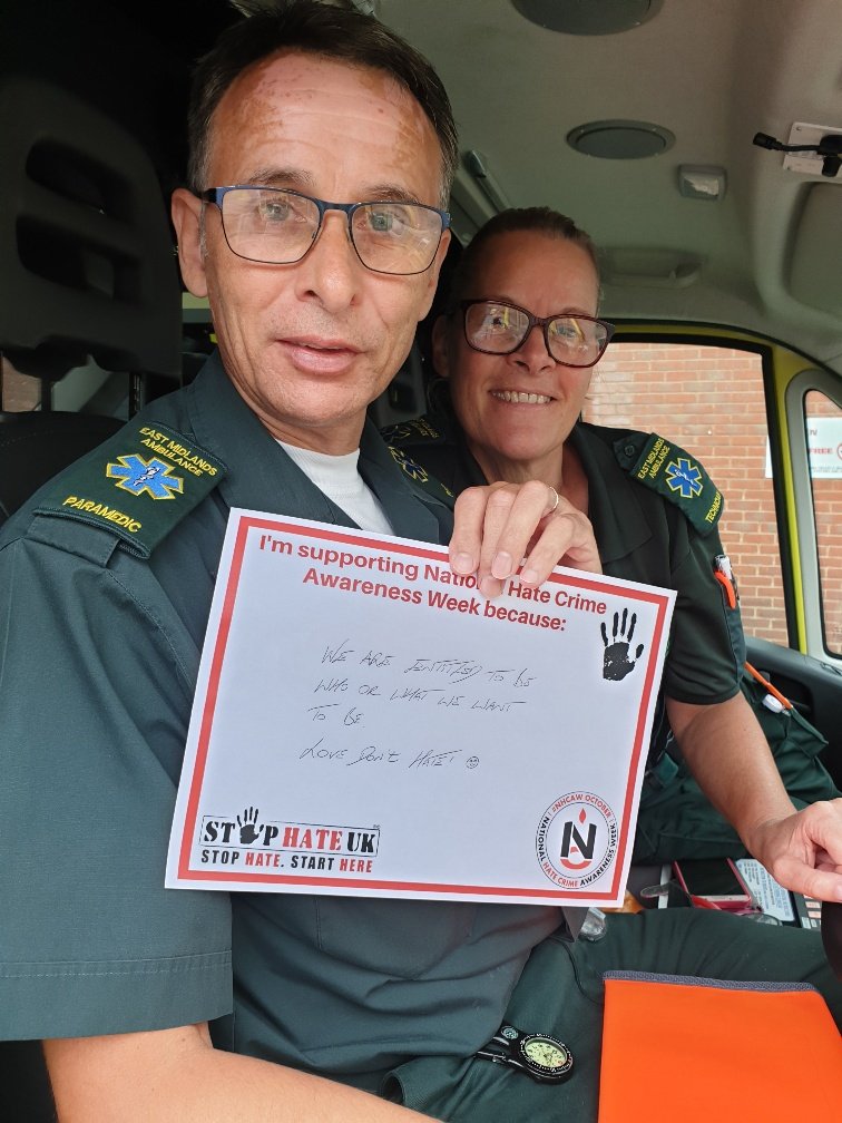 AbbeySNT's tweet photo. National hate crime week. 
#SupportEachOther. https://t.co/cCMmn4djYp