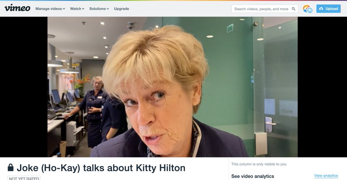 #IFC2019 If you knew Kitty Hilton, make sure you have some tissues handy. Welcome to IFC! Be lovely to Joke on reception. She misses Kitty.

vimeo.com/moceanic/revie…