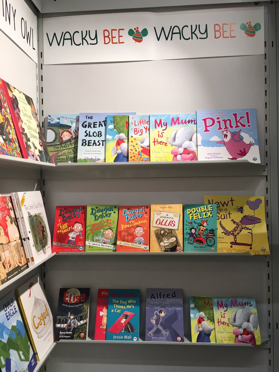 petulachaplin's tweet photo. All set up for the @Book_Fair and looking forward to showcasing these fabulous indie publishers @TinyOwl_Books @5Quills_kids @WackyBeeBooks @BooksBears @AlannaMaxBooks @Shade7_ https://t.co/nOd1NHumVW