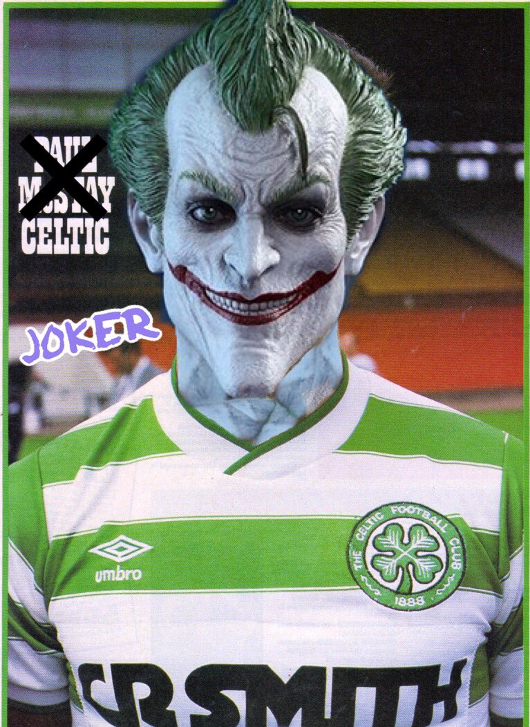 Signed in 1988 Joker’s stint in Scotland with  @CelticFC lasted a mere two weeks after his kidnap of Paul McStay and robbing of several Glasgow banks led to contract termination. Joker had agreed to join Rangers three years earlier but failed a medical due to his Catholicism.