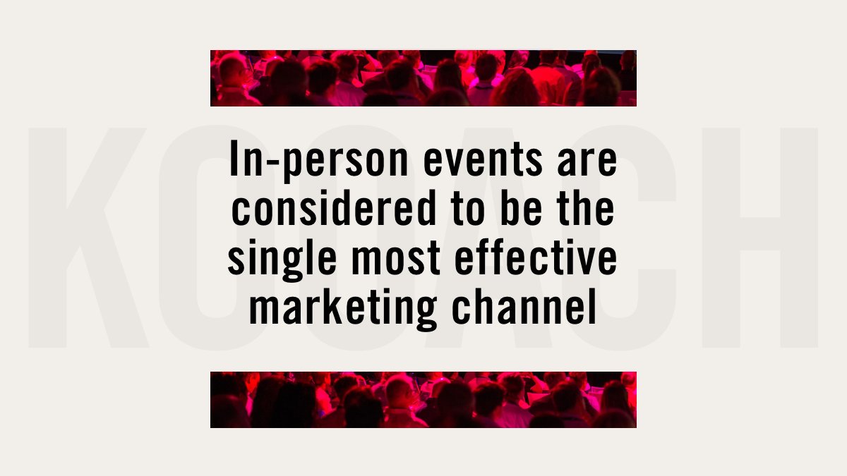 📄Full report download ➡️ bit.ly/2MNAbl4

➡️ Want to set-up your own event but keep your focus on your business in the meantime?

➡️Contact us: KOOACH.be

We can help you.

#Business #Growth #B2B #Events #LeadGeneration #Marketing #Tech #GetKOOACHed