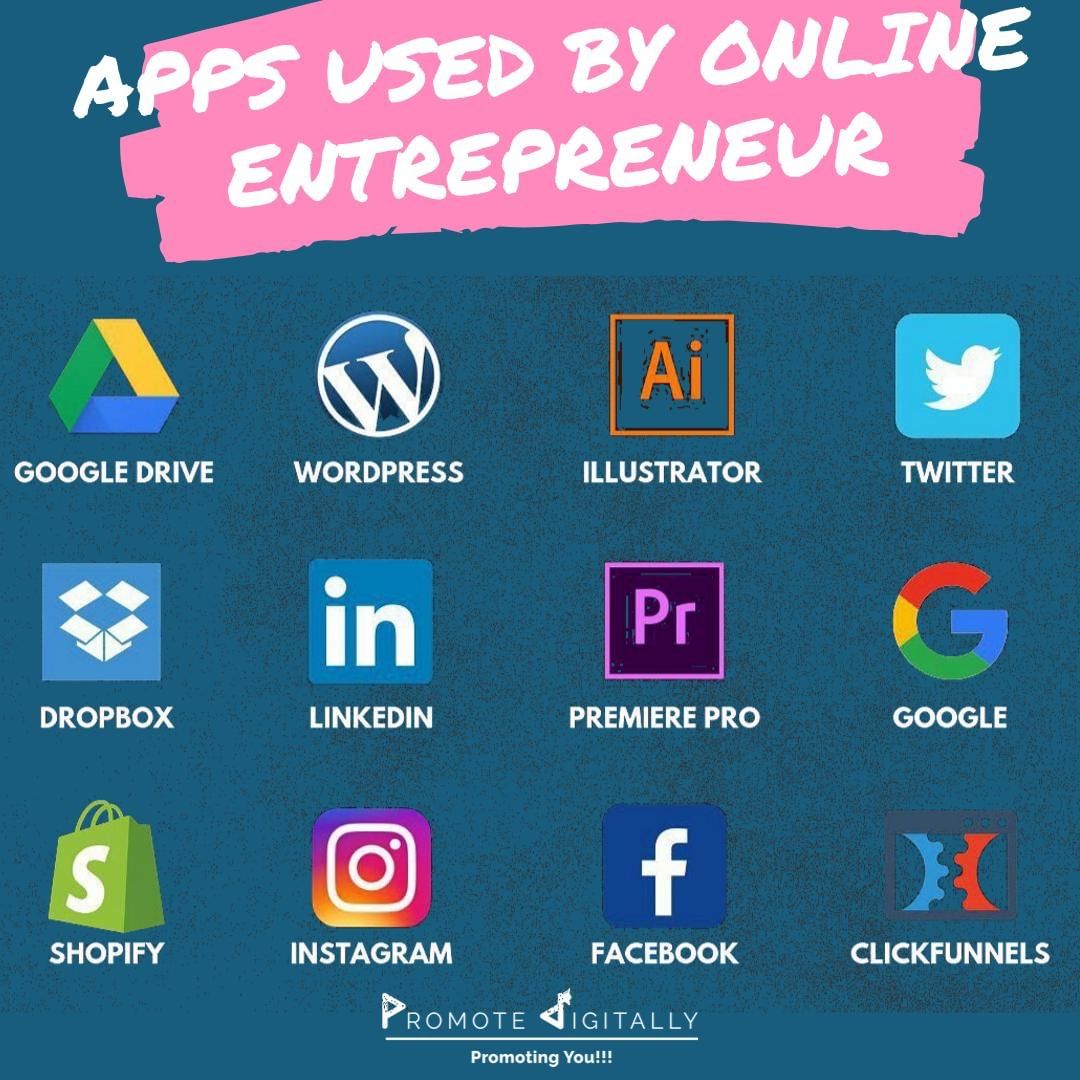 Promotedigitall's tweet photo. You will find most of online entrepreneurs using these app for various things , be it be video editing , website development or social media marketing .

If you have any new app which u are using ,  Drop it in the comments! 👇 #TuesdayThoughts #GlobalHandwashingDay #EduTok https://t.co/izSINqpZ7s