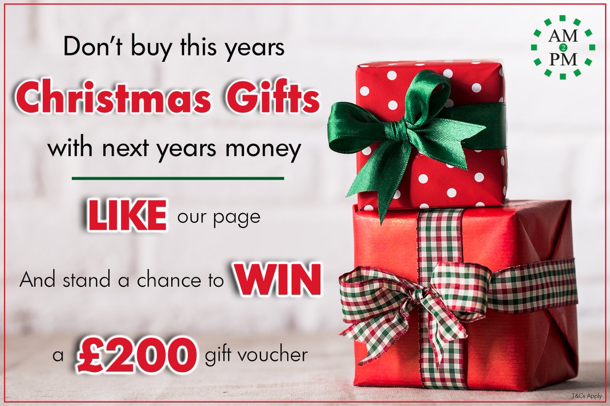 am2pmrec's tweet image. #Christmas has come early this year with AM2PM Recruitment 🎄🎅🦌☃️🎁

Simply LIKE our page and stand a chance to #WIN a gift voucher to the value of £200

Closing date: 13/12/2019

GOOD LUCK EVERYONE - Terms And Conditions Apply.

PS: 71 DAYS UNTIL CHRISTMAS 📅

#ChristmasGift