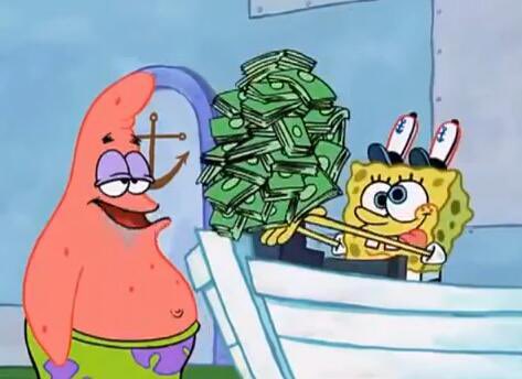 foxygrandpa62's tweet photo. HEY SPONGEBOB.

HEY PATRICK.

HEYYY SPONGEBOB, COULD YA GIVE ME CHANGE FOR A QUARTER? 

NO PROBLEM! HERE YA GO!

THAAANKS. https://t.co/4dhrcXU4VI