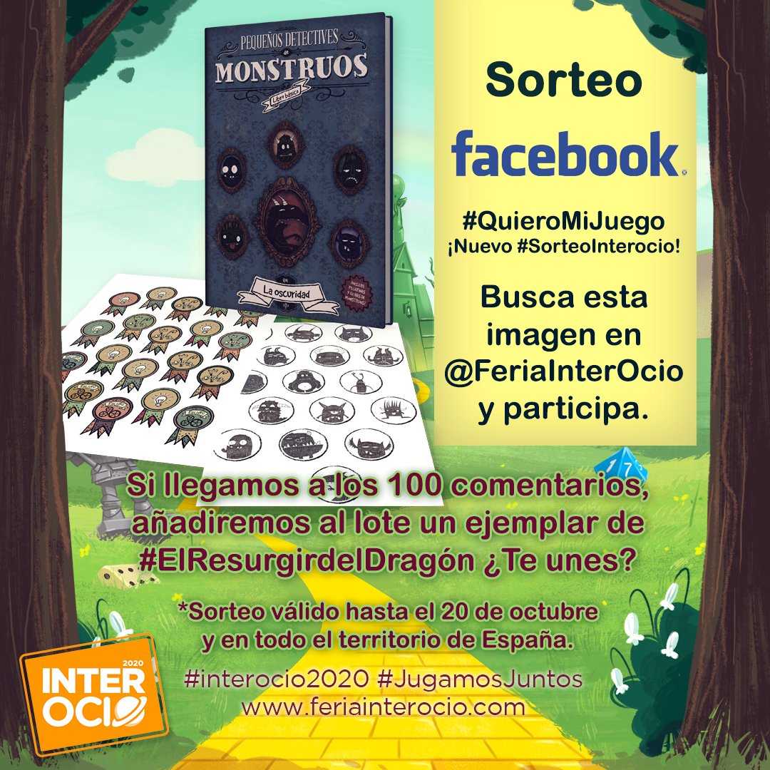 FeriaInterOcio's tweet photo. ¡ #QuieroMiJuego! ¡Nuestro primer sorteo de #JuegosDeRol! 

Tenemos un nuevo #SorteoInterocio en marcha, con la colaboración de @Nosolorol 

 Busca esta imagen en: https://t.co/VMenrPQQps y participa.

🧩 En #Interocio2020, #JugamosJuntos

#Rol #MuchoRol #Juegoderol https://t.co/NutGwSs7EE