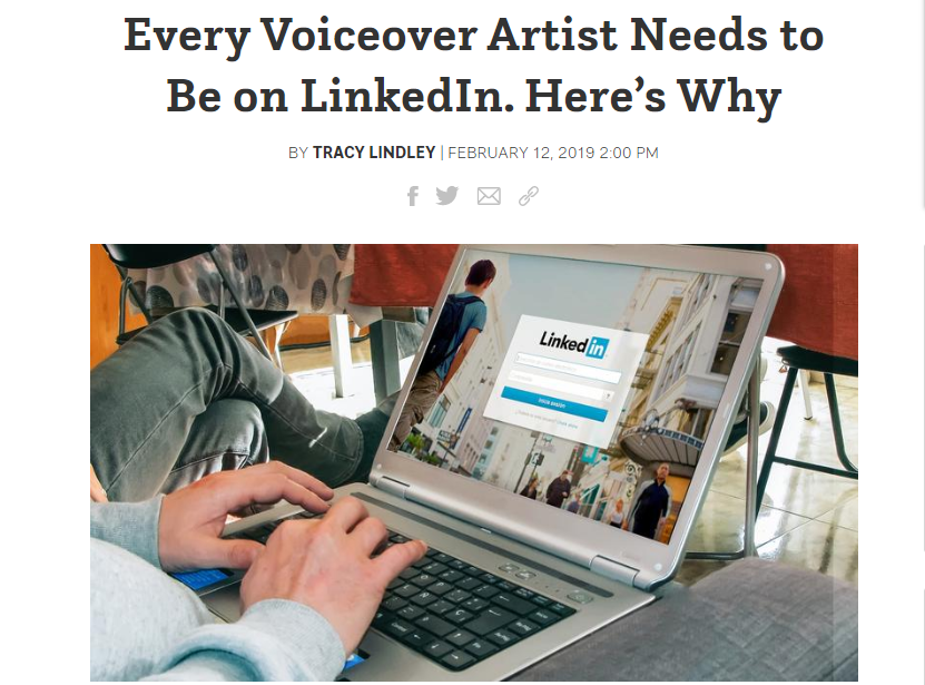 TracyLindleyVO's tweet photo. Ever thought about #LinkedIn as a #marketing tool? Here's an article I wrote for @Backstage about giving LinkedIn a 2nd look. It's worth it! https://t.co/4Vjt88AcFG
#voiceover #linkedinmarketing #freelancer #tracylindleyvoiceovers #thevoedge #thelinkedinedge #socialmediamarketing https://t.co/DIWXjfcjfz