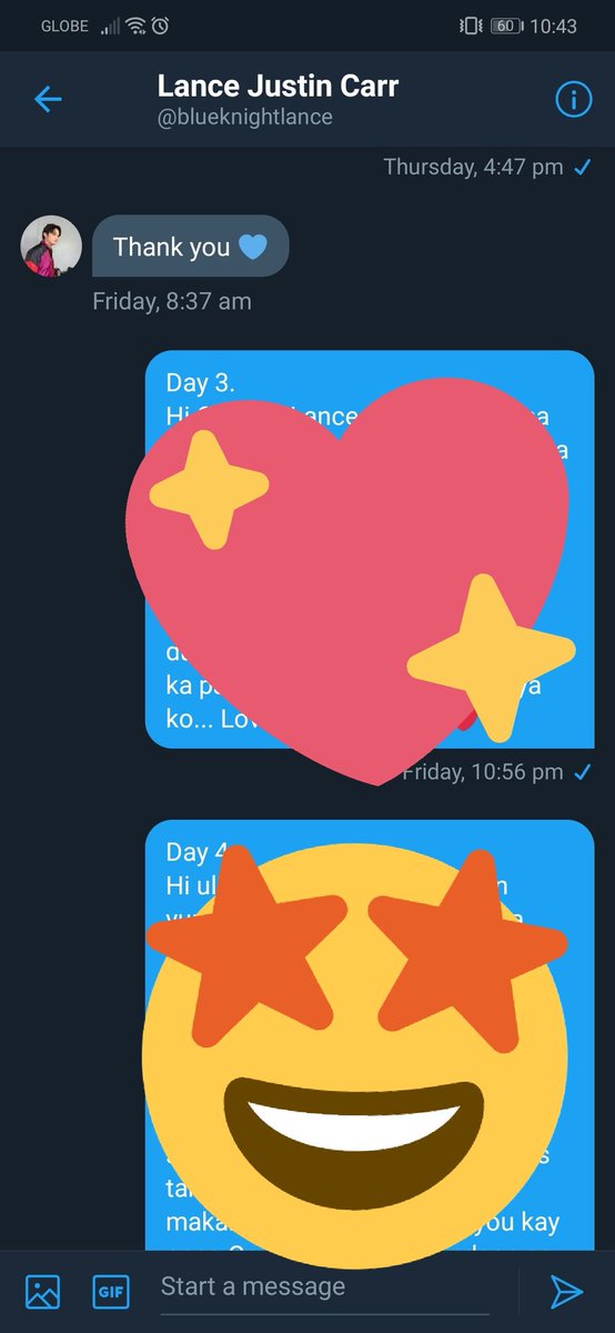 LanceBeliever_'s tweet photo. Simula nung araw na sinabi kong magiging active na ako.......
Di man ako nakakasama sa mga twitter parties natin araw-araw ko namang mine message si Captain @blueknightlance.. Sorry kasi di ako kasing active niyo pero kapag tapos na Midterms namin promise talaga I'm active 24/7❤️ https://t.co/UDn2eWsFxt