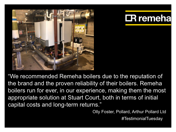 RemehaUK's tweet photo. Delighted to have played a part in this heating refurb at a Leicestershire care home with our new high performance Quinta Ace 90 boilers. Thanks to Olly Foster-Pollard at Arthur Pollard for the kind words! For more on our Quinta Ace range, visit https://t.co/X0Xjv95cDo https://t.co/HmEULqxabk