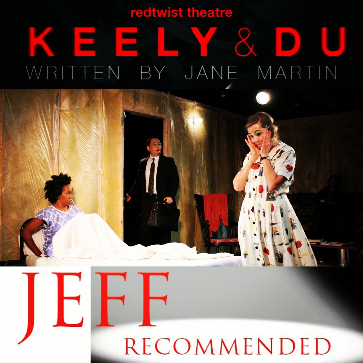 KEELY &amp; DU is now OPEN and JEFF RECOMMENDED! Join us Thursday - Sunday for a night of theatre you won't forget!
📷 Gracie Meier
#redtwist #keelyanddu #chicago #theatre #storefront #jeffrecommended #recommended