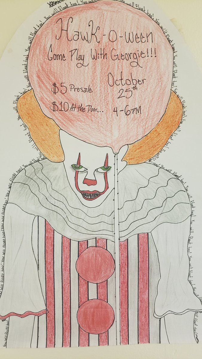 cass_fos's tweet photo. Look at this poster someone made at school! So talented.
#youwillfloattoo #youngartist https://t.co/JUTXpOG5on