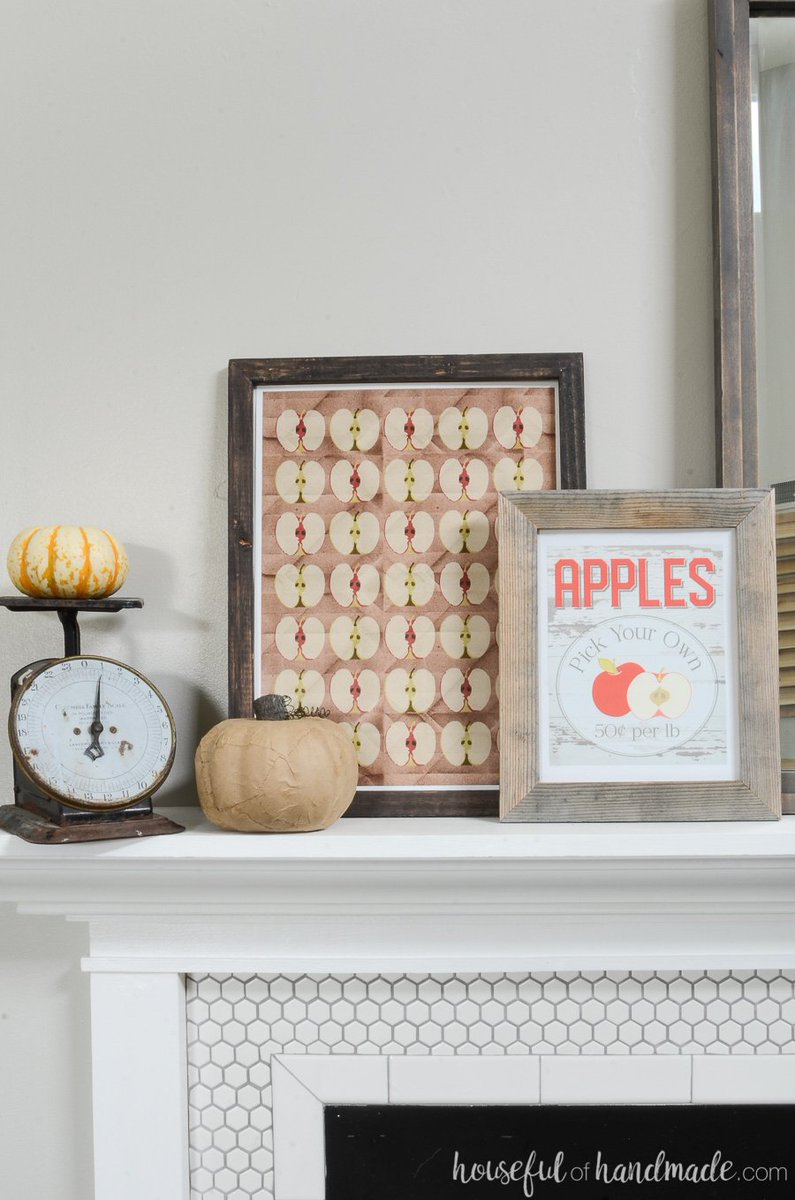 handmadekati's tweet photo. Decorate your mantel with all the best traditions of fall. Includes lots of DIYs and printables. https://t.co/7KB6hXFShz https://t.co/q9QQKjfwl8