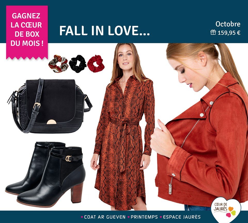 ⬇ 🍁 GAGNEZ LA TENUE COMPLÈTE ! 🍁 ⬇
Grâce à notre #CœurdeBox d’octobre, vous serez stylée même sous la pluie 🌧 ! 
Valeur totale : 159,95 €
GO GO GO !!➡➡ bit.ly/31j85DI 

#coeurdejaures #brest #Finistere