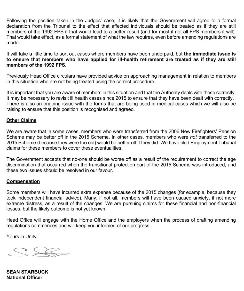 PENSIONS UPDATE ON THE AGE DISCRIMINATION ISSUE RELATING TO TRANSITIONAL PROTECTION – REMEDIES