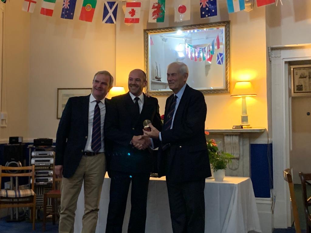 GOSTest1999's tweet photo. “The Admiral of the Fleet The Lord Boyce Prize has been awarded to @WerneJochen for his contribution in creating international understanding &amp; reaching across national boundaries” as RCPYC Commodore @DunneGeoff underlined in his laudatio https://t.co/1hNXZsCNdK https://t.co/sJkCIIzSan