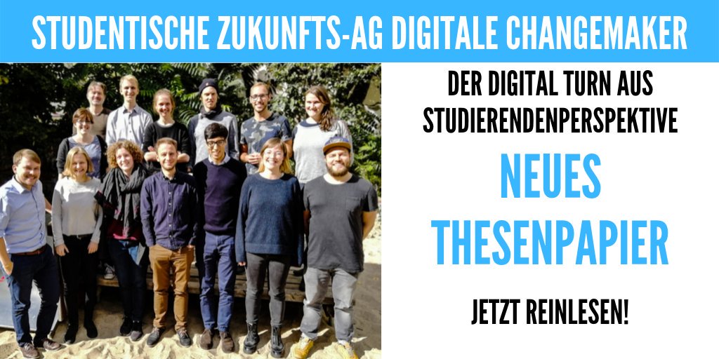 HFDdigital's tweet photo. Wie sieht eigentlich die Studierendenperspektive auf den #DigitalTurn aus? Die #DigitaleChangemaker haben dazu heute ihr Thesenpapier veröffentlicht.
Hier können Sie es lesen: https://t.co/TSYC15BbbO https://t.co/CGZRU6Y41U