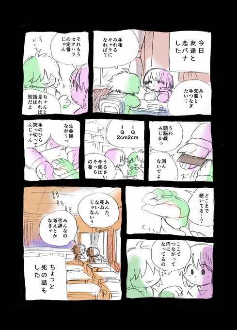 昔描いた１P漫画×4　② 