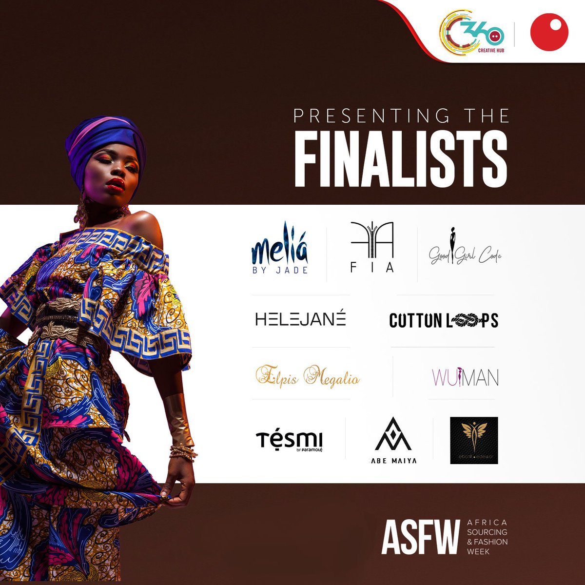 Sterling_Bankng's tweet photo. It was a tough decision but here are the finalists!
It's time to vote for your favourite designer to exhibit at the all-expense-paid African Sourcing and Fashion Week in Ethiopia.
Click the link to vote: https://t.co/yL6CHTPMOs
#ASFW #ASFW2019 https://t.co/nNEvOTawaA
