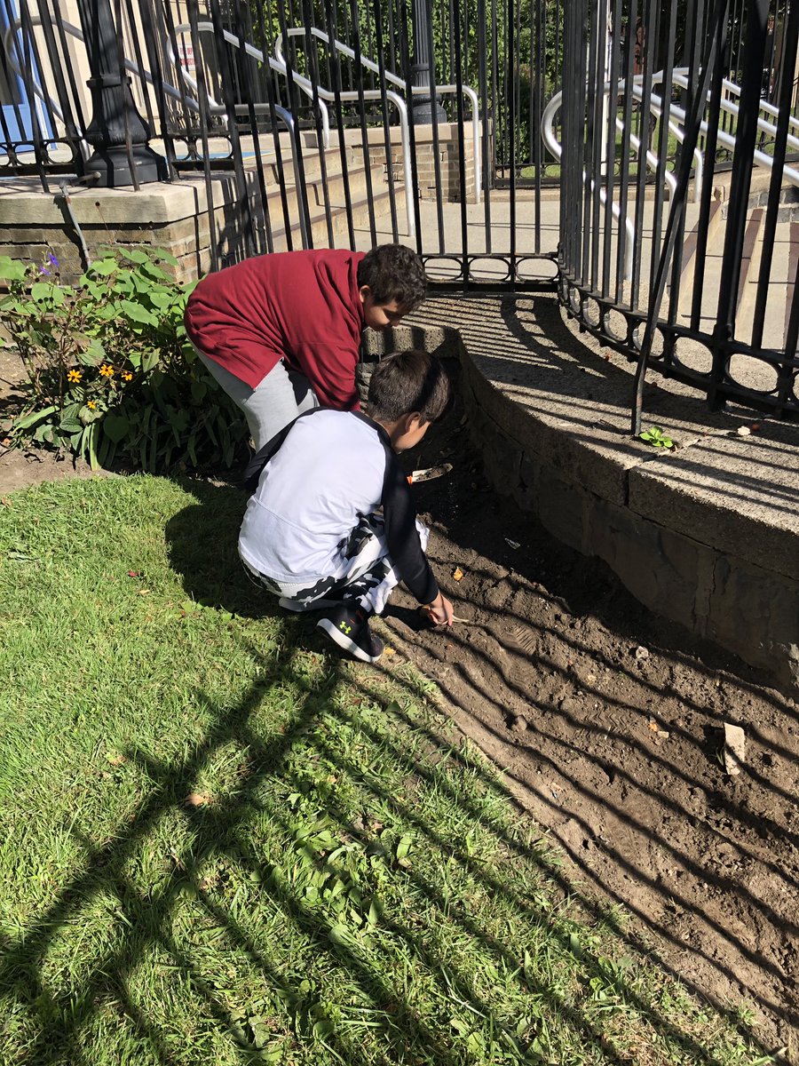 MrsCarroll__'s tweet photo. Students planting today with @megdcarson ! π± #WeeLearn #WeeGrow #BeKind @SuzanneMera https://t.co/MhScRjqOMm