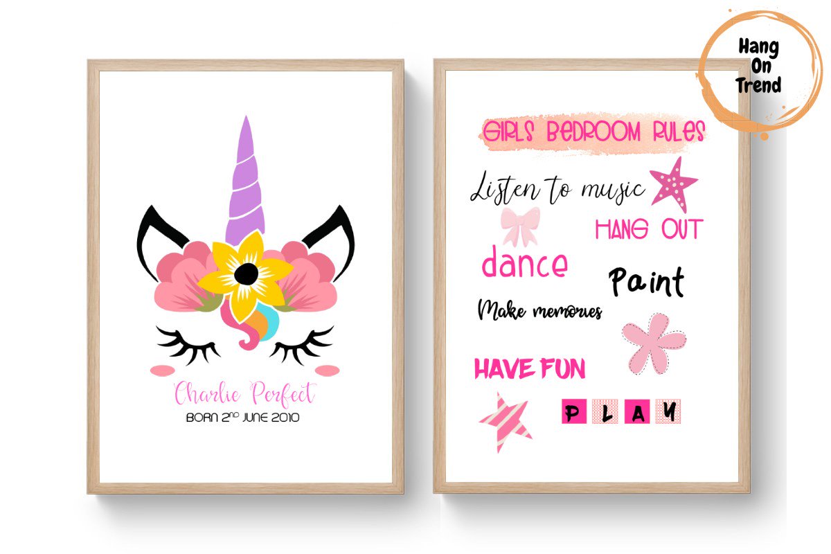 HangTrend's tweet photo. Cute prints for a girls bedroom from £5.00 each.

#personalised #homedesign #prints #SMEUK
#UKHASHTAGS #ATSocialmedia #UKSmallBiz
#CraftBizParty #UKgifthour #RTmeBB #boosterhour
#RTUKSeller #womaninbiz #UkPromoHour https://t.co/A0wIsNTYK0