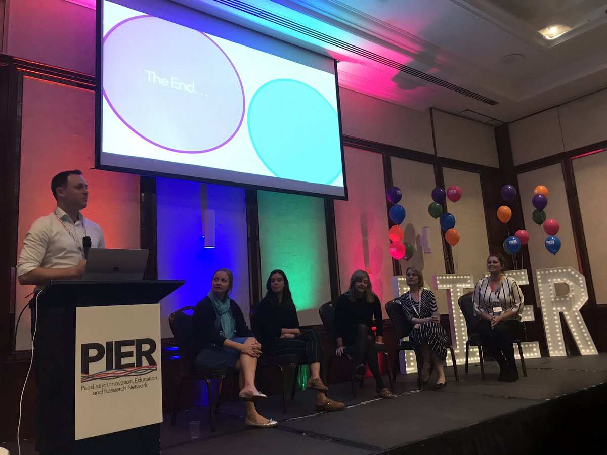 What an amazing end to #PIER2019 thank you @jamesedelman for all your hard work to make it happen this picture of the pannel assembled epitomises everything @pier_network stands for - cross boundary multiprofessional working focussed on the needs of children and their families