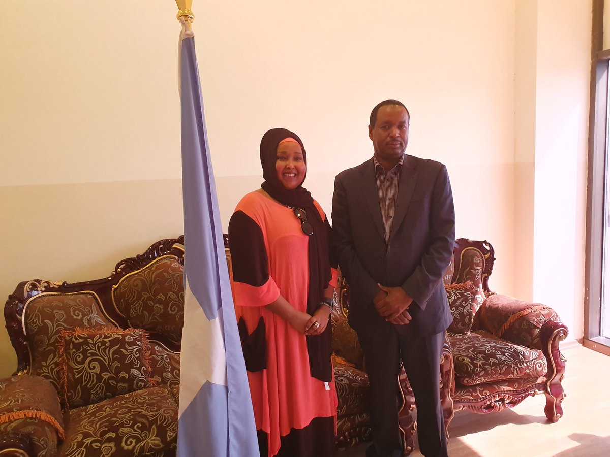 AbdikerM's tweet photo. Supporting vulnerable Somali migrants around the world is one of the key functions that we work with the office of @MariamYassinHY That includes key migration aspects such as migration policy and framework for Somalia. Thanked @MariamYassinHY for her dedication and support. https://t.co/6nMGECx1xR