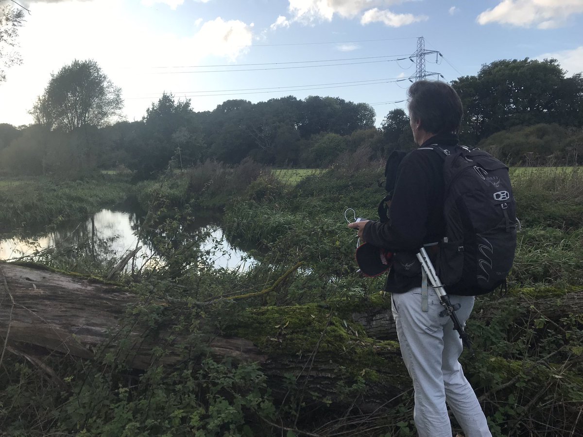 We arrive at our journey’s end - the confluence of the  #Ver & the Colne.  @sadieholland67 & I share our moment of triumph, while  @Feargal_Sharkey gazes into the distance, contemplating fresh rivers to conquer...