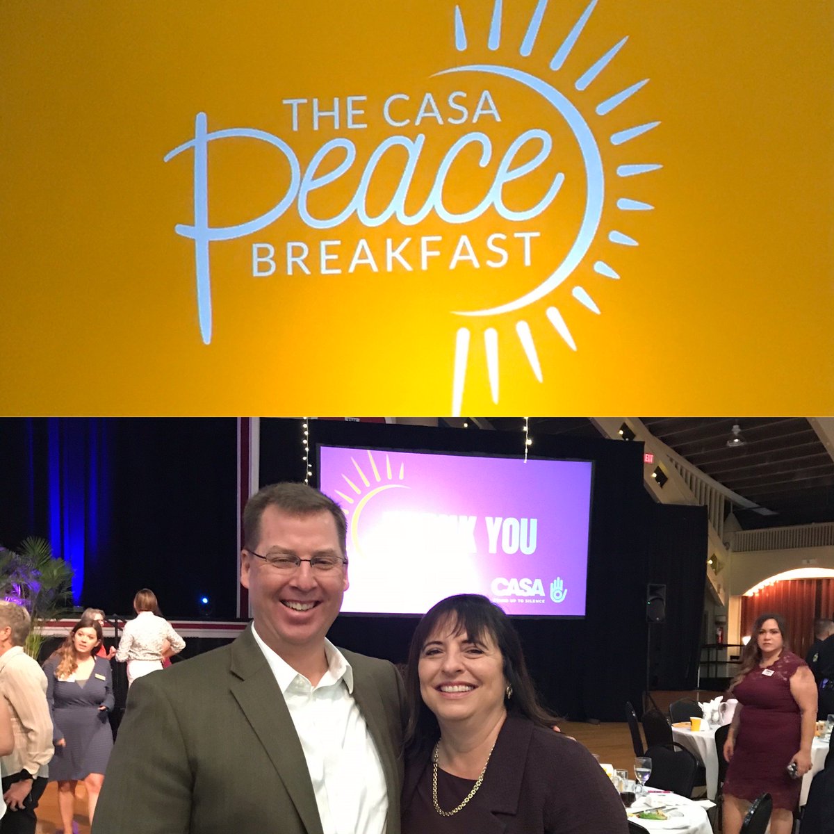 I was grateful to be with @CASAstpete this morning at breakfast. It is a fabulous organization! My great friend Patty is now the Board Chair. She will continue to work tirelessly for them! #standuptosilence #DomesticViolenceAwarenessMonth #pinellascounty