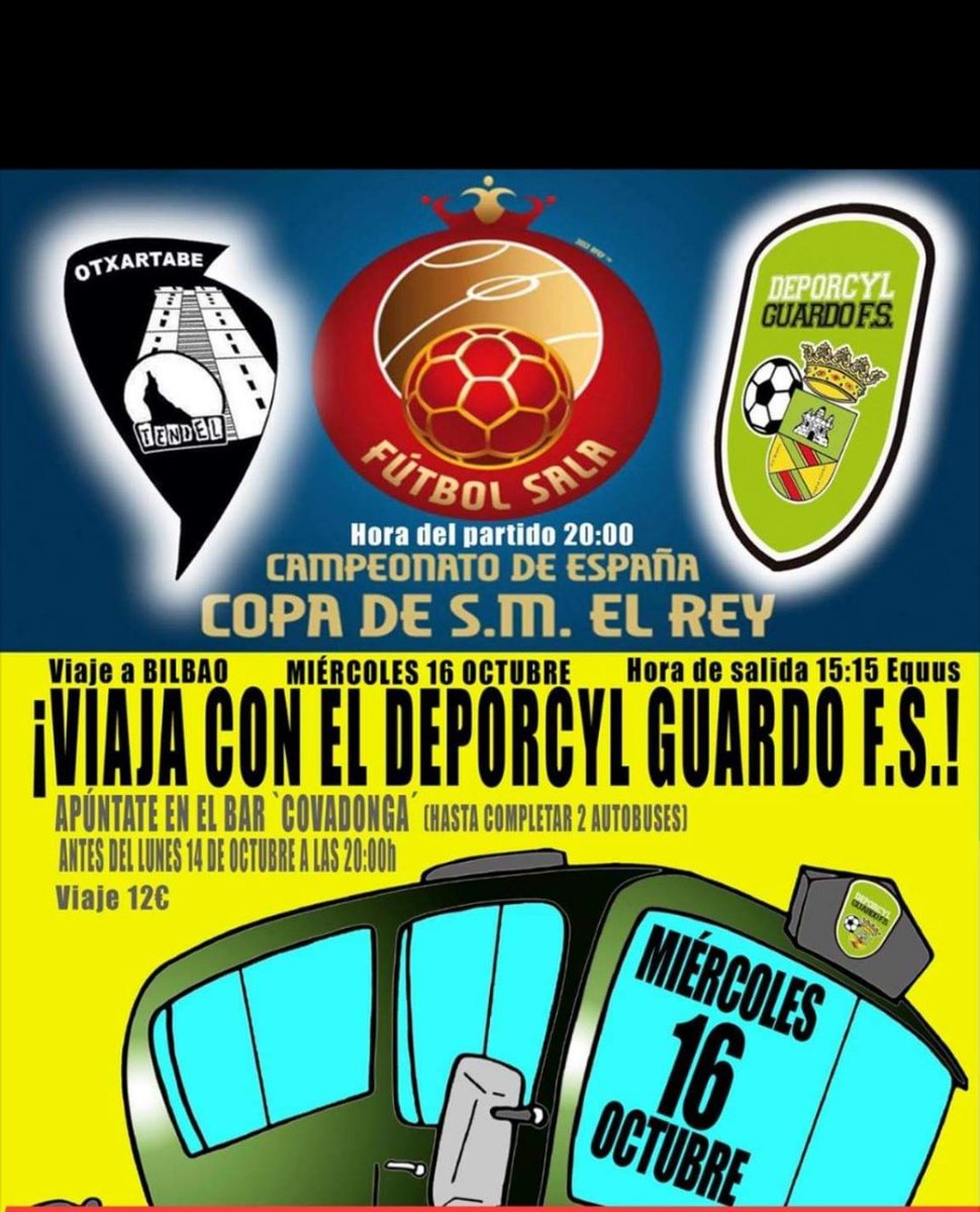 deportepalencia's tweet photo. @guardofs disputa mañana su primer encuentro de la #CopaSMRey en esta nueva temporada, midiéndose en tierras vascas en primera ronda ante @Otxartabe. Nos desplazaremos hasta Bilbao gracias a @MarcosRojo93 y @NotInMyHouse26 para contaros lo que alli suceda. ¡Mucha suerte! https://t.co/xvsC2shjKS
