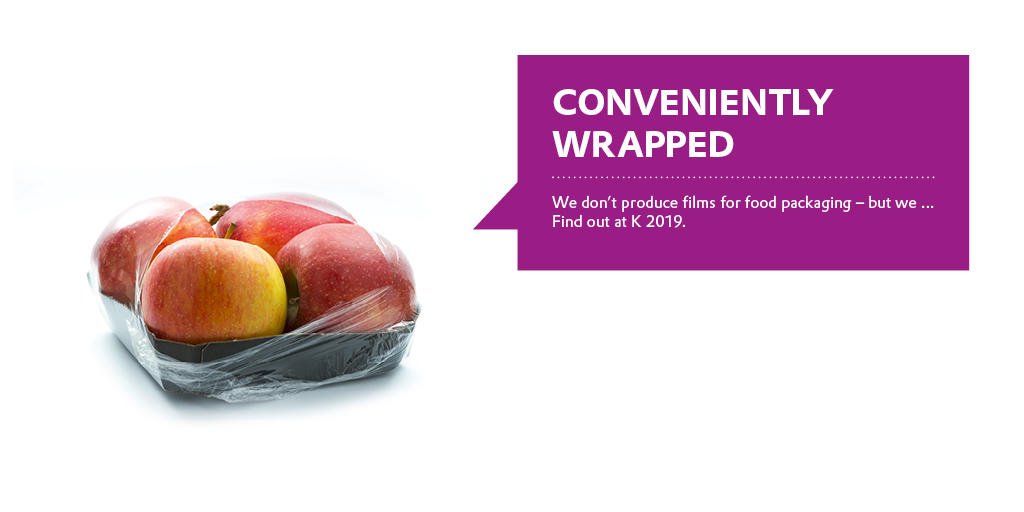 Evonik's tweet photo. We don’t produce films for food packaging, but we… Learn more about our activities in #food packaging at #K2019 (HALL 6, BOOTH B28): https://t.co/jH4FHgvK9x #CreateTheExceptional https://t.co/5RCz0clpz4