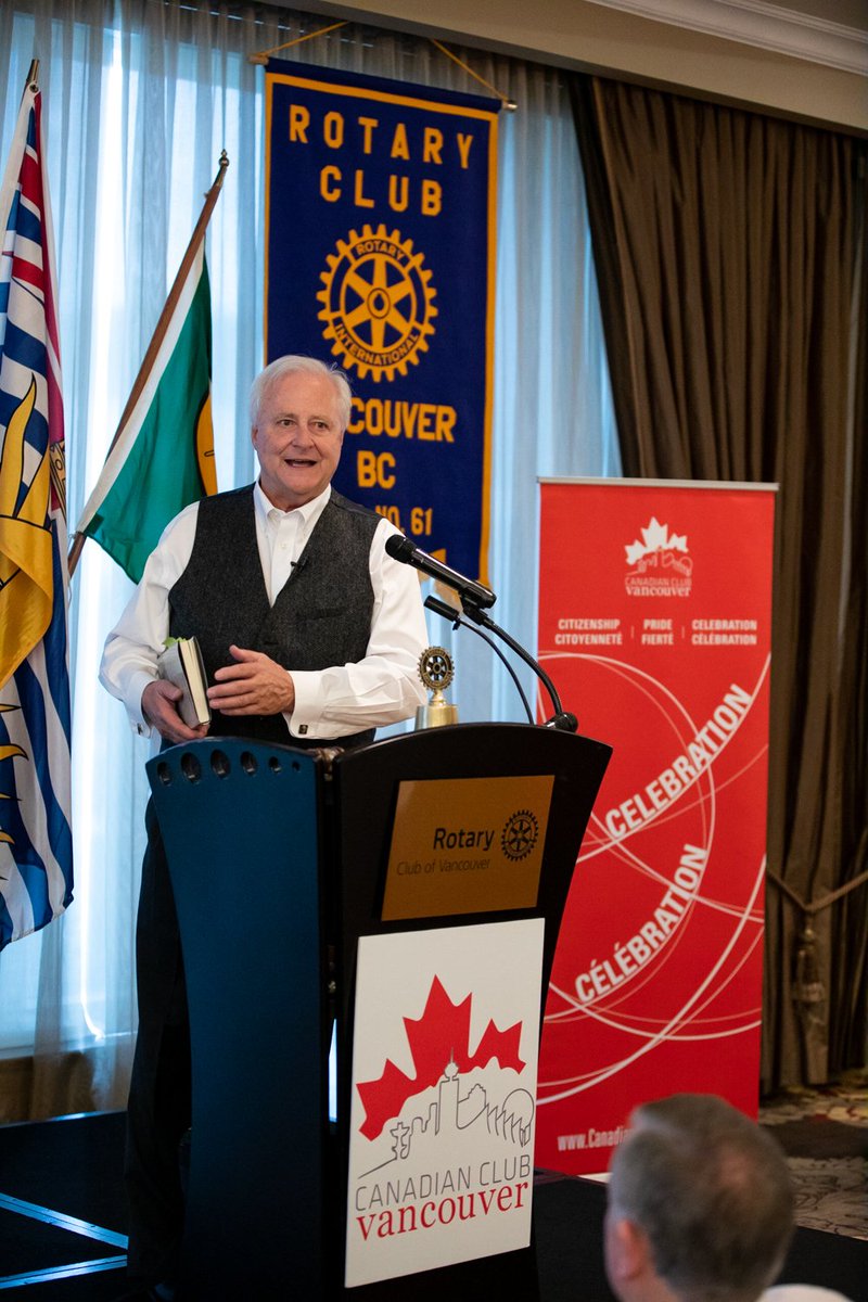 My thank you to <a href="/CdnClubVan/">Canadian Club Vancouver</a> and <a href="/RotaryVancouver/">Vancouver Rotary</a> for gathering 110 attendees at the book launch luncheon for Walking With  Ghosts in Papua New Guinea last week. Photo: <a href="/VisionPhotogs/">Vision Event Photogs</a> #WalkingwithGhosts