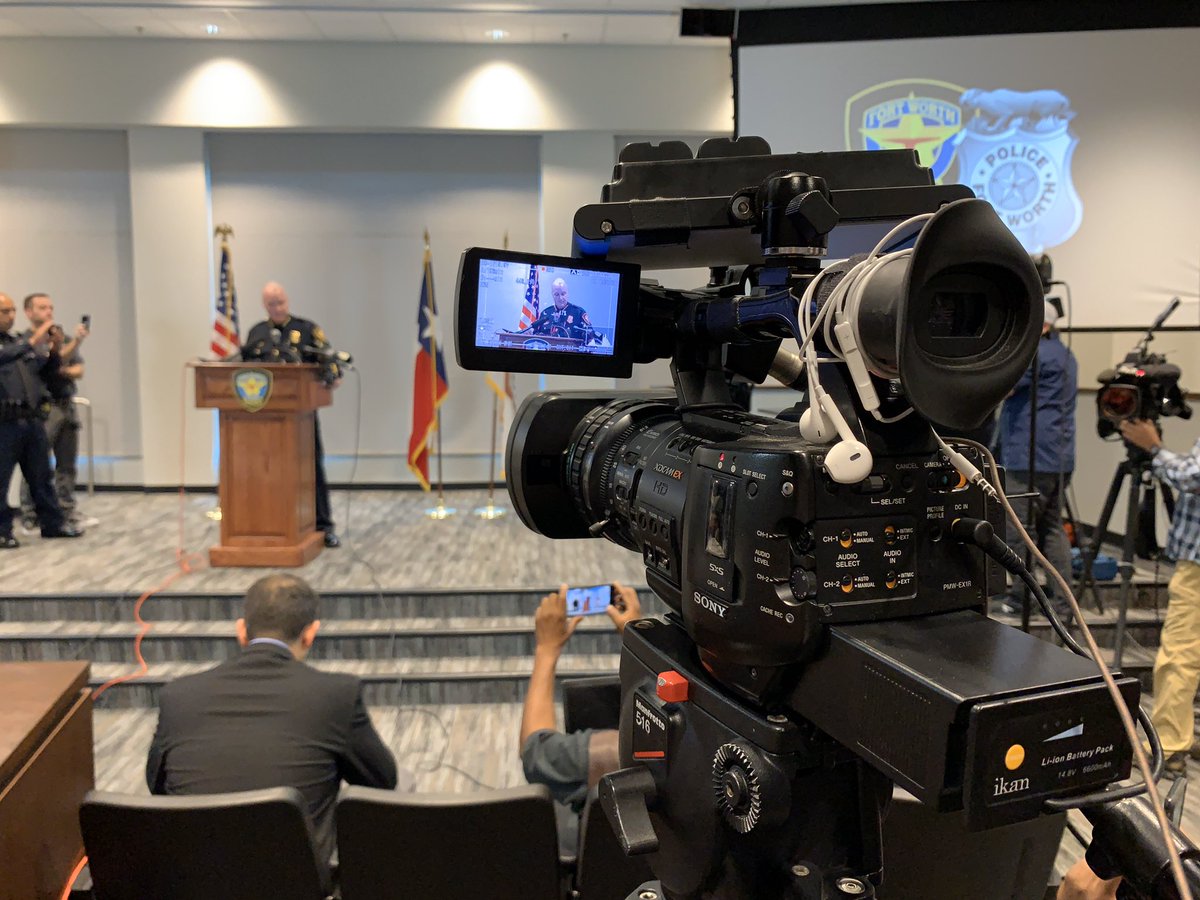 <a href="/MVSDFW/">Metro Video DFW</a> attended the <a href="/fortworthpd/">Fort Worth Police</a> press conference regarding the arrest of Aaron Dean. An emotional Interim Chief Ed Kraus answered a few questions before exiting the room. A copy of the arrest warrant was released 2 the media after the press conference ended. #AtatianaJefferson
