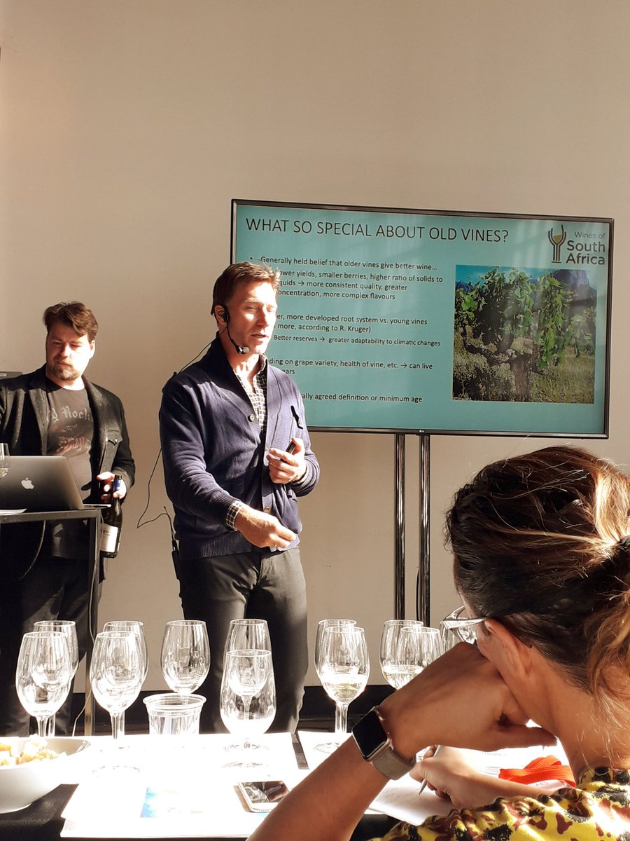 South Africa's Old Vine Heritage seminar in Toronto.  Some great examples. #protectourvineyards #wines #cheninblanc