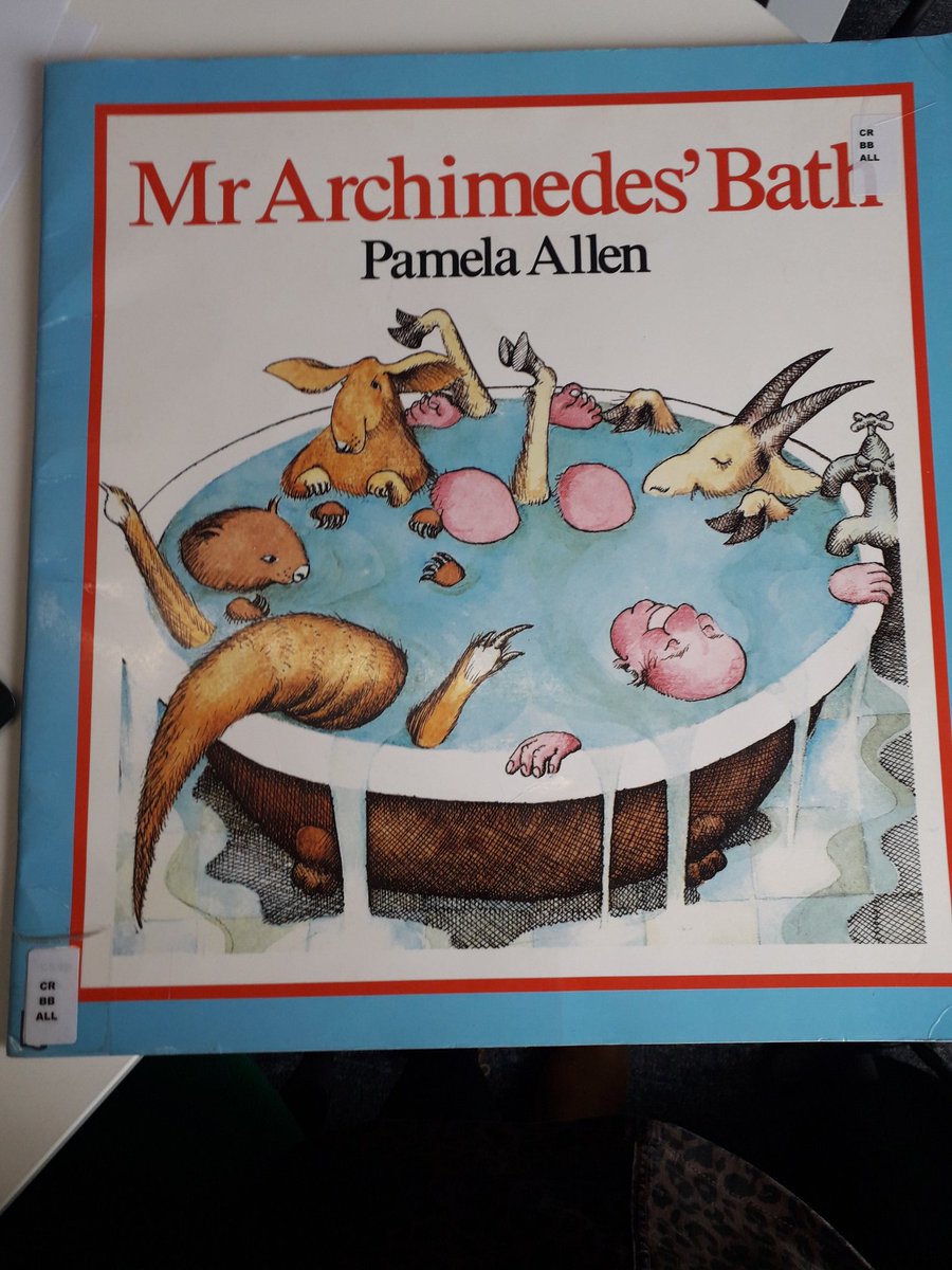 Love that UG level maths on Archimedes principles today with the Y2's today required a story telling session from a fab ITT maths student with this picture story book #teachersasreaders @ChiTeachMeet <a href="/ChiuniEdu/">Chichester Education</a> #chiTRG #readingrocks