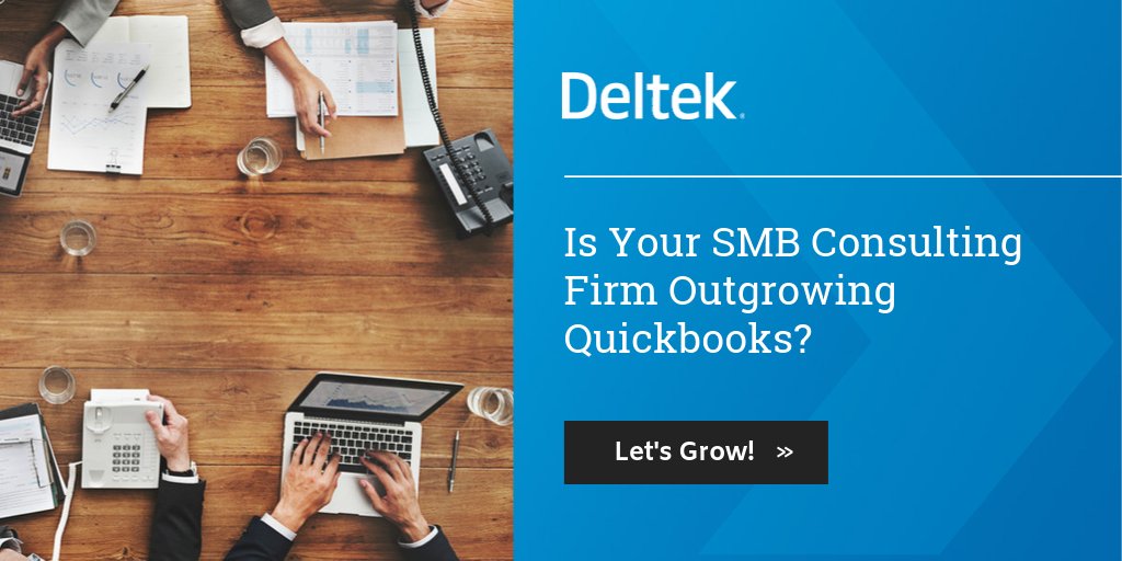 Is your SMB Consultancy Outgrowing #Quickbooks? See how #Vantagepoint powers growth for small and mid-sized Consulting firms. ow.ly/jF3550wLOF5