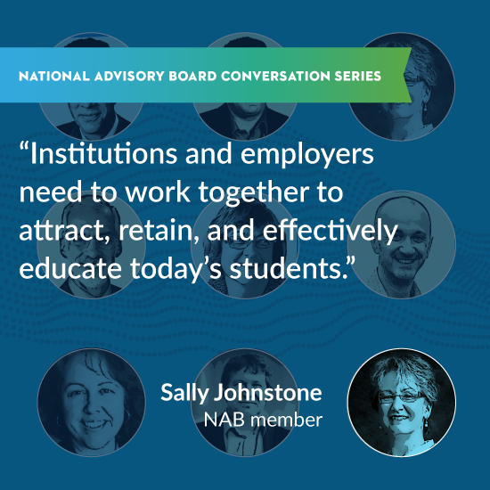 CivitasLearning's tweet image. “We need to help students consume education in a way that reflects how they learn, work, and live today,” says @nchemstweets president bit.ly/33vCeB9 #civNAB #powertolearn