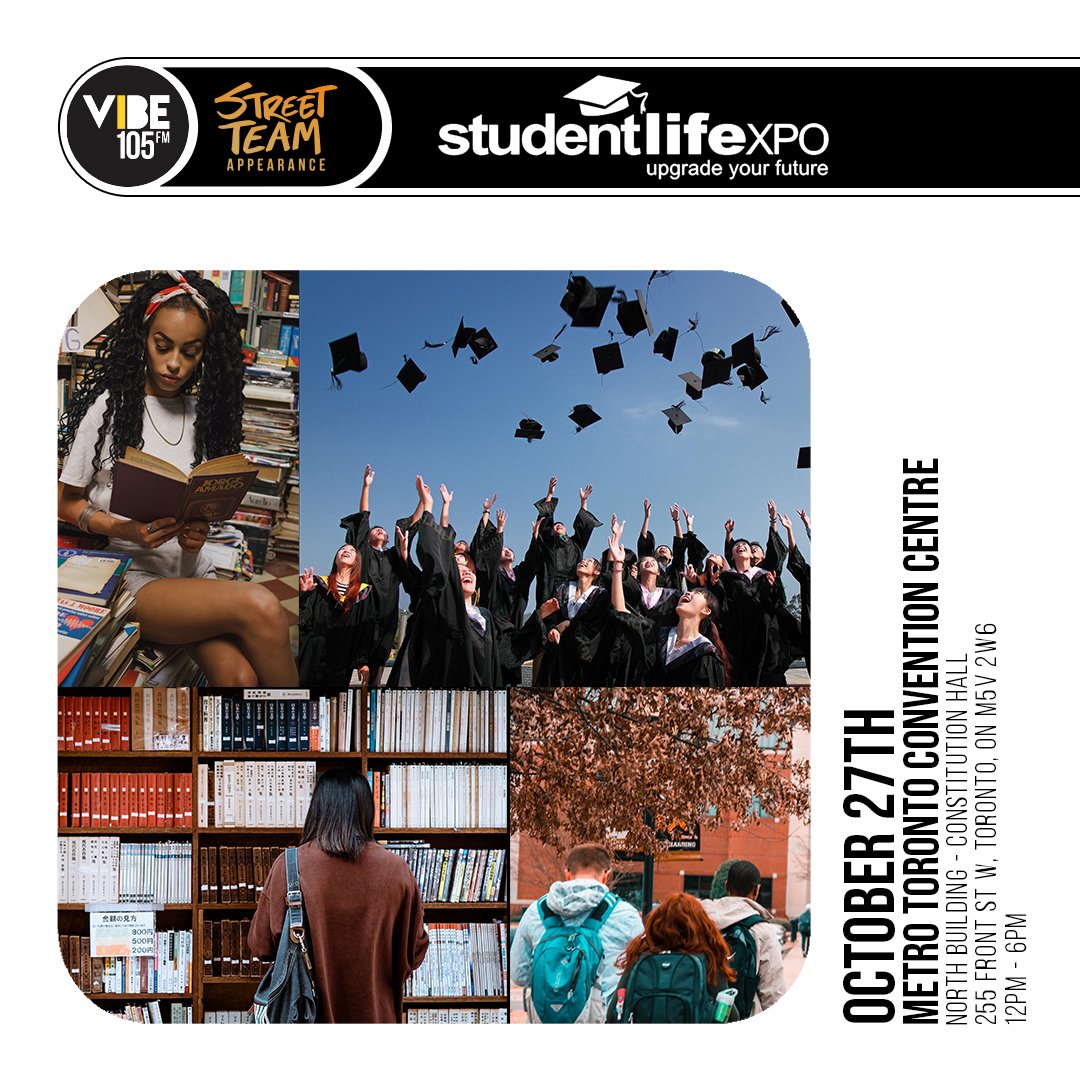 🚨🚨🚨STREET TEAM APPEARANCE!🚨🚨🚨
VIBE STREET TEAM will be at <a href="/StudentLifeExpo/">Student Life Expo</a> offering interested students GAMES, GIVEAWAYS and GOOD TIMES!

Visit
studentlifeexpo.com
For more details!