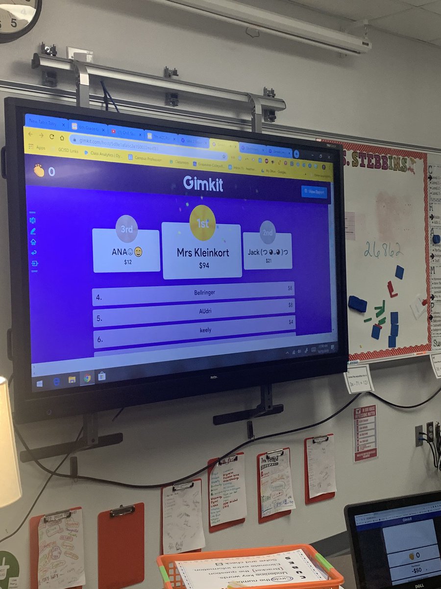 Just beat <a href="/GMSNumbersRock/">Heather Stebbins</a> class in <a href="/gimkit/">Gimkit</a> 🏆 Fair? Not really 😂 thanks for letting me play!