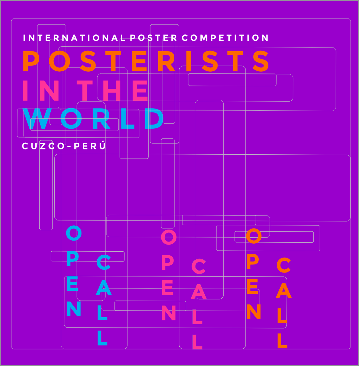 asgrapperu's tweet photo. 👉 #Poster #Competition #Exhibition
#OpenCall #Cuzco #Peru
🔴 ArtisticPoster | AdvertisingPoster | SocialPoster |CulturalPoster | TypographicPoster| EnvironmentalPoster Más info: https://t.co/VKVBG3SlWg https://t.co/PdksPQGnID