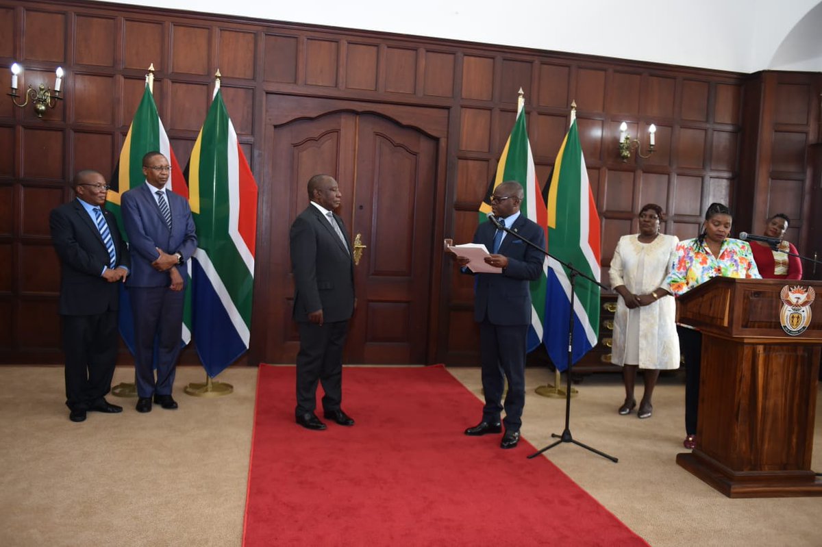 DIRCO_ZA's tweet photo. #HOMDesignate for #Zambia conveyed greetings from Zambian President Edgar Chagwa Lungu to President @CyrilRamaphosa. He said President Lungu has strong desire to work with Pres. @CyrilRamaphosa to strengthen the #SAZambiaRelations #HOMCredentialsSA @NewsSadc @AU_PSD https://t.co/dfiXfZNDI7