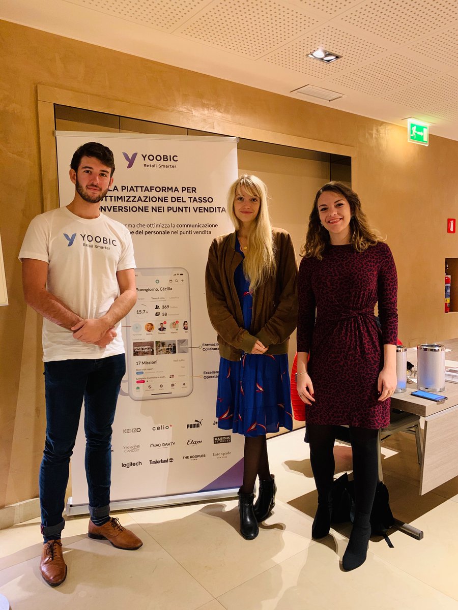 YOOBIC's tweet photo. Team Italia had the opportunity to pitch today at Ki-Best 2019 in Milan - grazie mille, Kiki Lab! 
#retailsmarter #yoobiclife #yoobic #kibest #kikilab #milano #italia #pitch #innovation #innovazione https://t.co/Aqgfa0nyRh