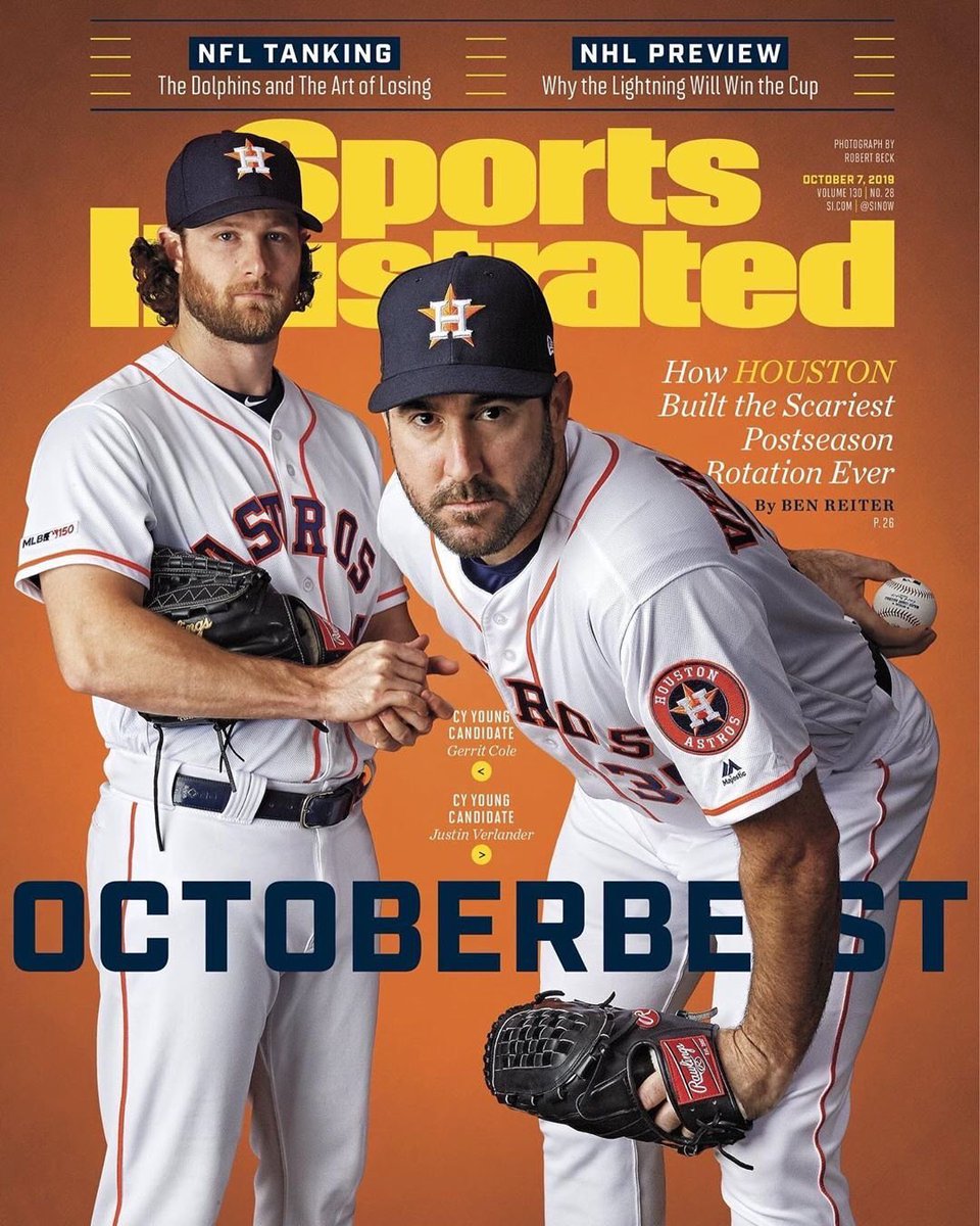 adamclanton's tweet photo. When’s the last time two Houston teams got the cover of @SInow twice in the same month?? Must be fun times here in October... #TakeItBack🔥🤘🏼 #Rockets🚀 https://t.co/XUngUhHiLz