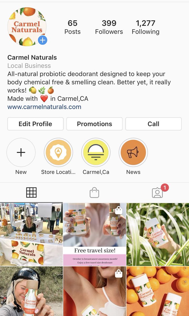 AscendBiz's tweet photo. Our client @CarmelNaturals is ONE follower away from 400 😱😱 Give them a follow! #OrganicSKINCARE #carmelnaturals #probiotic https://t.co/0yIpY1ummH