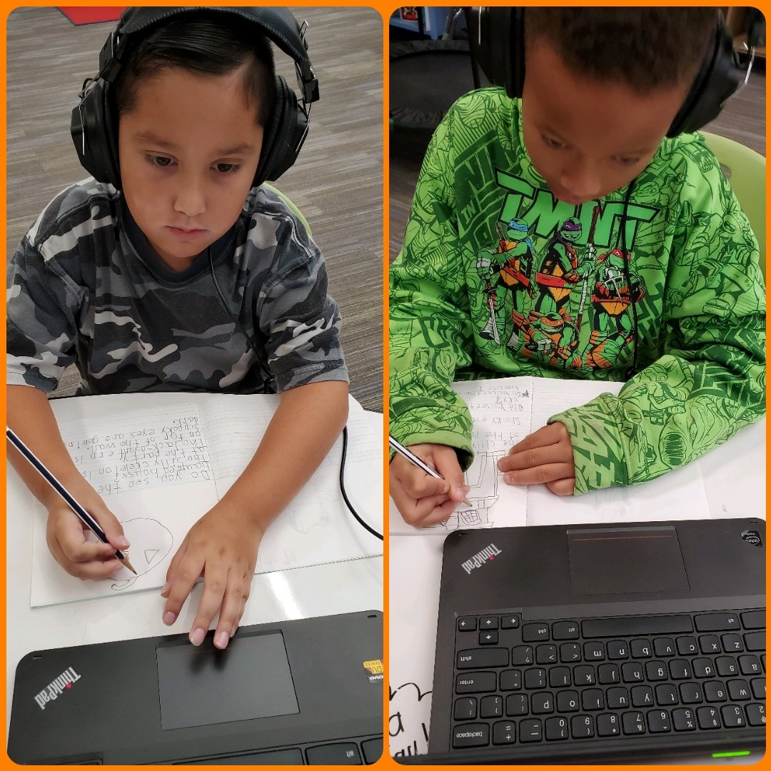 solovedisney's tweet photo. In #room25clubhouse we love to #kiddraw after we write Halloween sentences #SECAlife @MagnoliaCVUSD @CajonValleyUSD #futureartists https://t.co/3B9kUQx1kQ