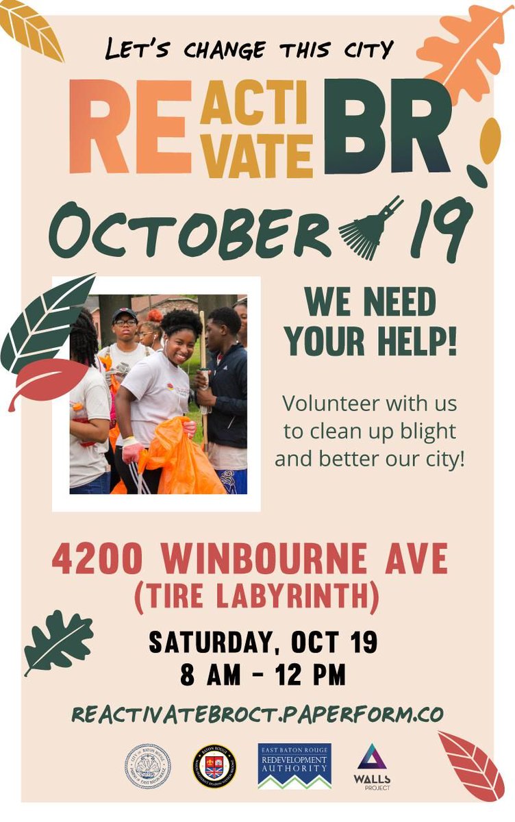 Check out this volunteer event Walls Project is hosting in Baton Rouge this Saturday morning! Visit the link below for details on how to sign up:
buff.ly/2VK1xwB
<a href="/WallsProject/">The Walls Project</a> @ReactivateBR #studentveterans #lsu #reactivatebr