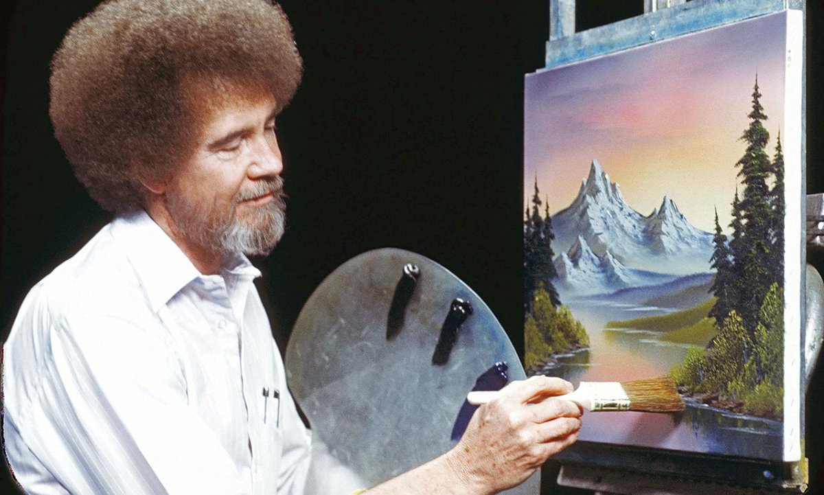 friezeofficial's tweet photo. Here's what the art world can learn from Bob Ross https://t.co/3NqaA6CrQj https://t.co/ykgaCqO8ge