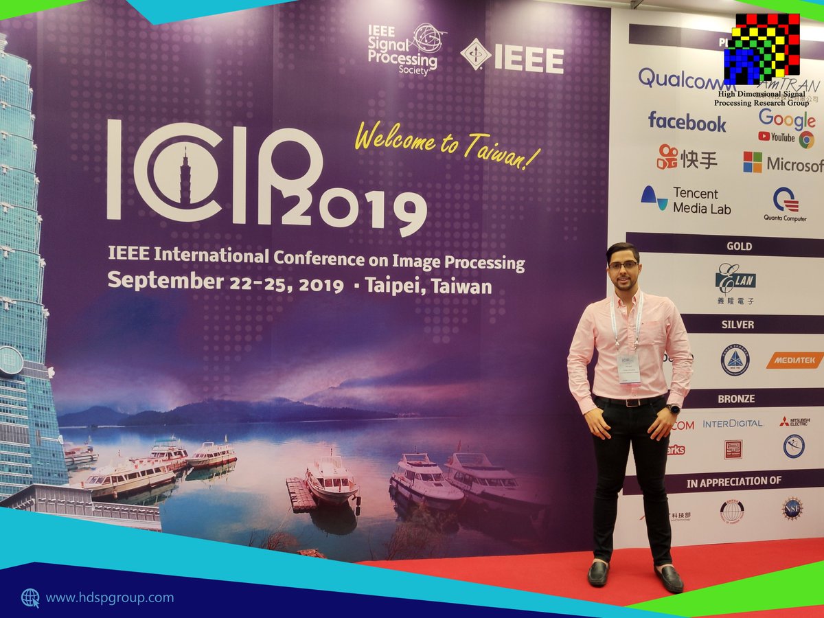 HDSPgroup's tweet photo. El estudiante de Doctorado en Ciencias de la computación, Carlos Hinojosa, participó como ponente en el evento ICIP 2019 IEEE International Conference on Image Processing. Este Congreso tuvo lugar en Taipei, Taiwán, del 22 al 25 de septiembre de 2019. @ieeeICIP https://t.co/QZjqAe8er8