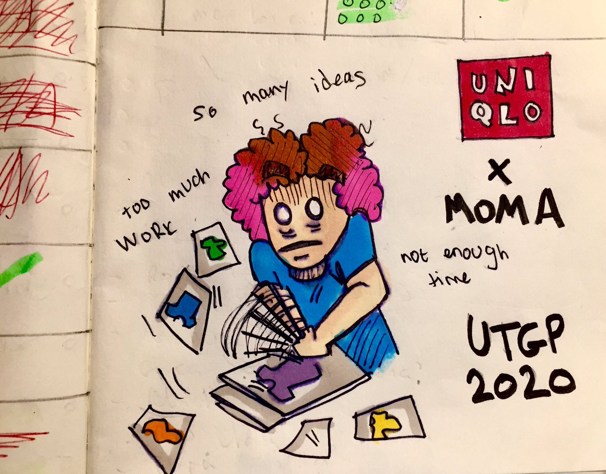 umadatalien's tweet photo. Best of luck to everyone entering the @UniqloUSA X Moma competition today! Here’s me stressing because there was only 10 minutes left until the portal closed lol #UTGP2020 https://t.co/YBzrAseLpg